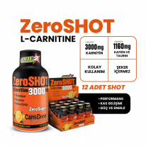 ZeroShot Zero Shot 60 ML 3000 Mg L-Carnitine 12 Adet