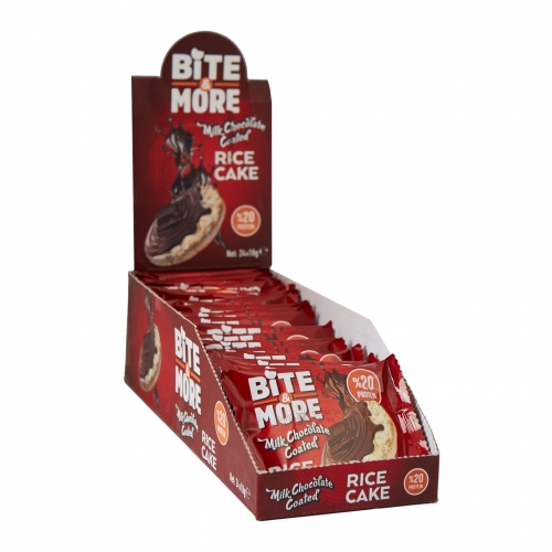 Bite & More Bite & More Sütlü Çikolata Kaplı Pirinç Patlağı 18 Gr 24 Adet