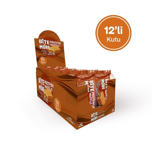 Bite & More Bite & More Protein Waffle 55 Gr 12 Adet