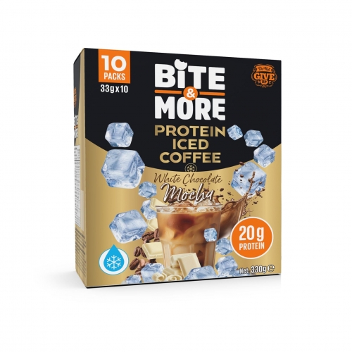 Bite & More Bite & More White Chocolate Mocha Proteinli Soğuk Kahve 10x33 Gr